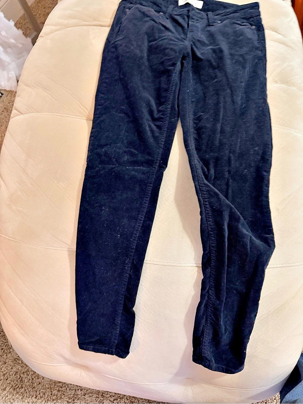 Calvin Klein Jeans Black Corduroy Legging Pants Black Skinny Jeans Size 4